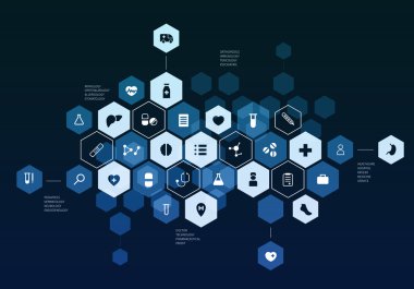 Nanoteknoloji tıp kavramı. Karışık teknik