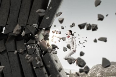 Tuğla çökmesini işkadını. Karışık teknik