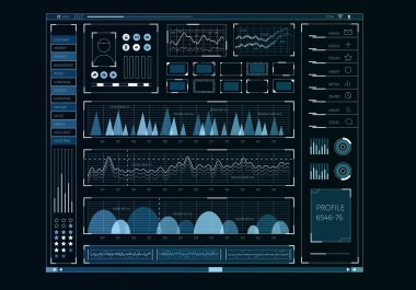 İnsan kullanıcı görüntüleme. Karışık teknik