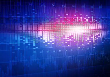 Ses ekolayzer arka plan