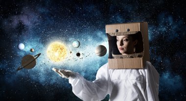 Uzay keşfetmek için bir rüya. Karışık teknik