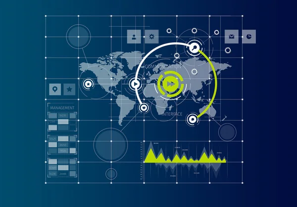 Globales Vernetzungskonzept — Stockfoto