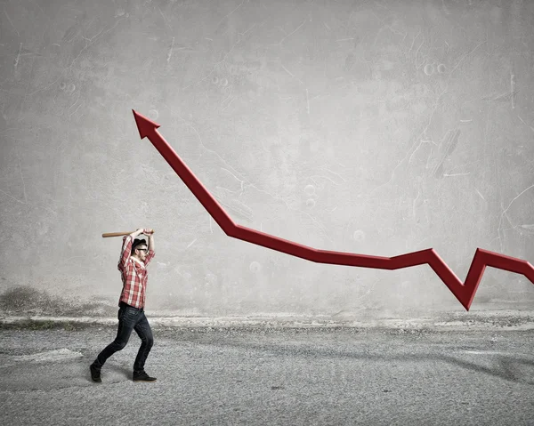 Hipster yarasa adam. Karışık teknik