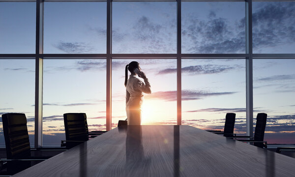 She is an early riser. Mixed media . Mixed media