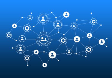 Sosyal medya iletişim. Karışık teknik