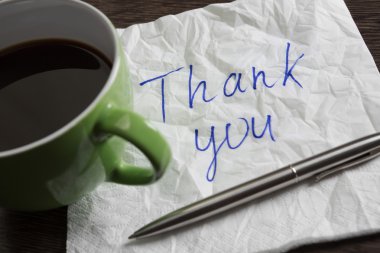 Peçeteye yazılan mesaj