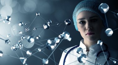 Kadın doktor ve yeni teknolojiler. Karışık teknik