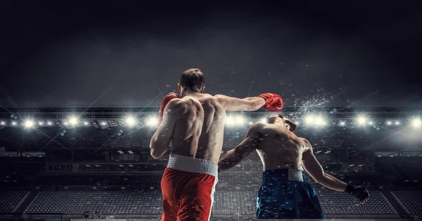 Box professional match . Mixed media — Stock Photo, Image