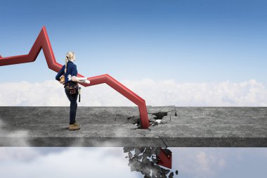 İş kavramı daraltın. Karışık teknik