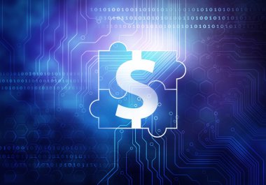 Curcuit yönetim kurulu arka plan. Karışık teknik