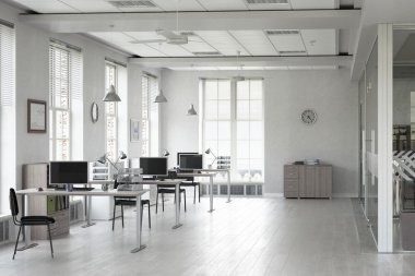 Zarif ofis iç. Karışık teknik