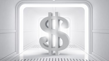 Kiralık kasa gelecekteki tasarım. Karışık teknik