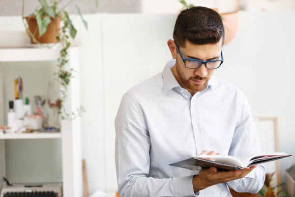 Young man in offfice