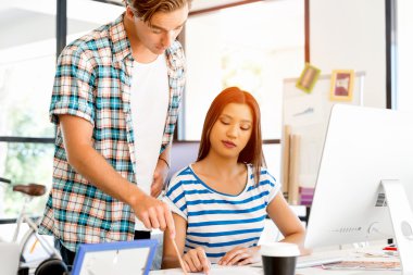 Masada iki Ofis çalışanları