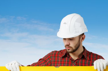 Düzey Oluşturucu adam. Karışık teknik