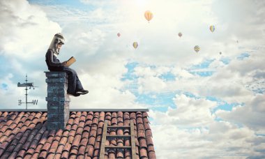 Astronot olmak ve uzay için uç. Karışık teknik