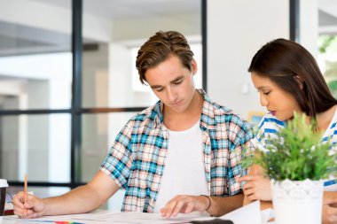 Masada iki Ofis çalışanları