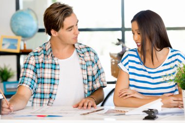 Masada iki Ofis çalışanları