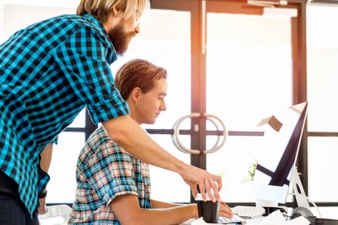 Masada iki Ofis çalışanları