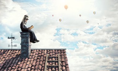 Astronot olmak ve uzay için uç. Karışık teknik