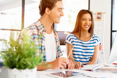 Masada iki Ofis çalışanları