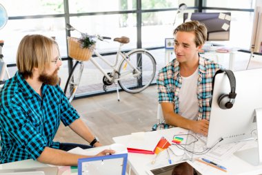 Masada iki Ofis çalışanları