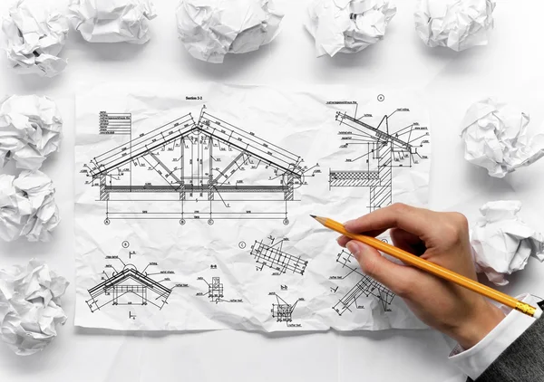 Hledat inspiraci. Kombinovaná technika — Stock fotografie