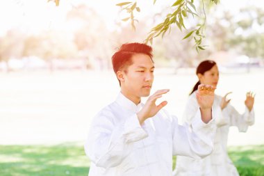 İnsanlar Park Thai chi