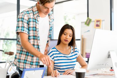 Masada iki Ofis çalışanları