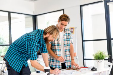 Masada iki Ofis çalışanları