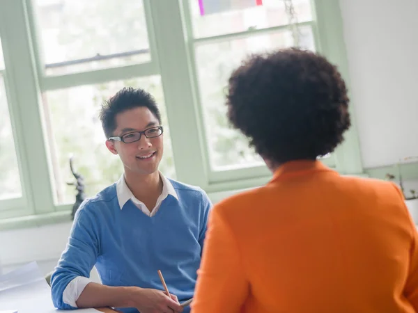 I am ready to answer your questions — Stock Photo, Image