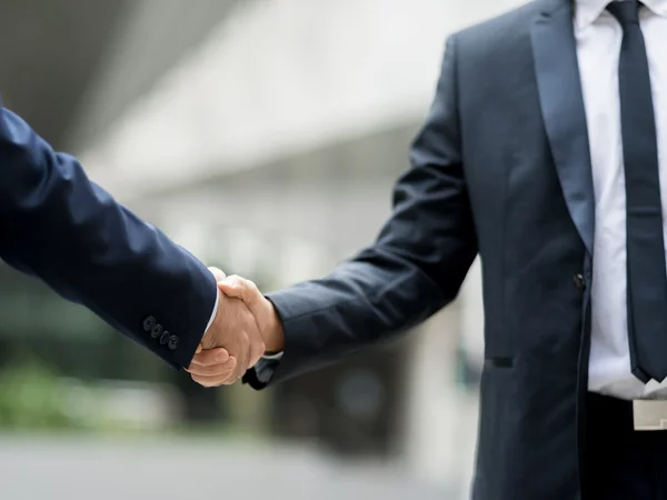 Two businessmen shaking their hands — Stock Photo, Image