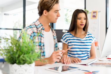 Masada iki Ofis çalışanları