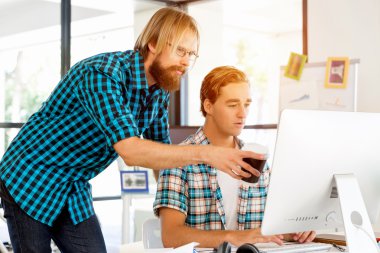 Masada iki Ofis çalışanları