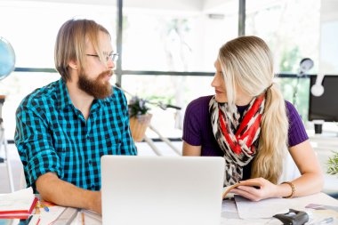 Masada iki Ofis çalışanları