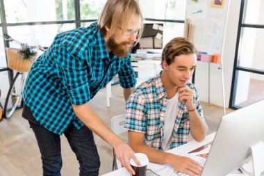 Masada iki Ofis çalışanları