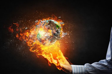 Küresel felaket kavramı. Karışık teknik