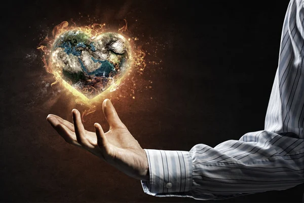 Global catastrophe concept . Mixed media — Stock Photo, Image