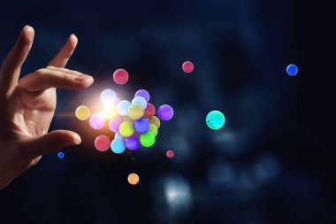 Küre modeli ile bilim konsepti