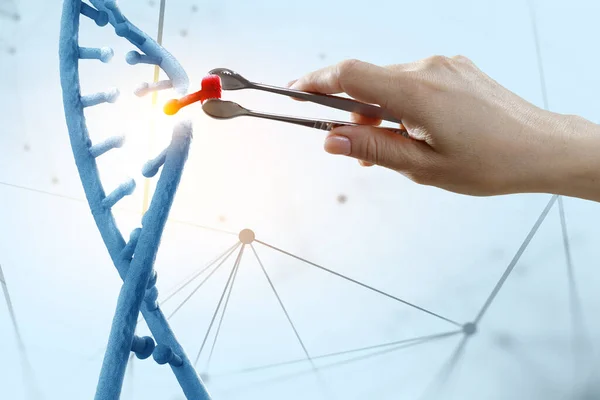 과학 과 의학 분야에서 혁신적 인 DNA 기술 — 스톡 사진