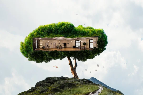 Concept immobilier et écologie — Photo