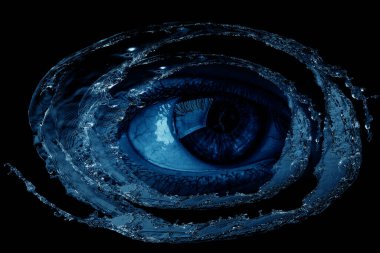 İnsan gözünün makro görüntüsü