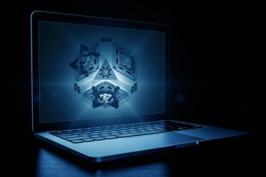 Teknoloji ve yenilik kavramı. Karışık ortam