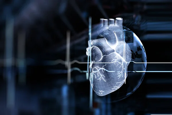 Modern medicin. Kardiologi. Blandade medier — Stockfoto