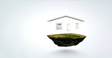 Emlak konsepti. Karışık ortam