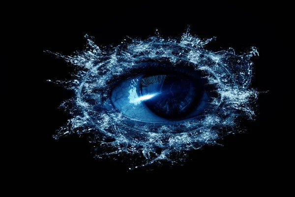Imagen macro del ojo humano — Foto de Stock
