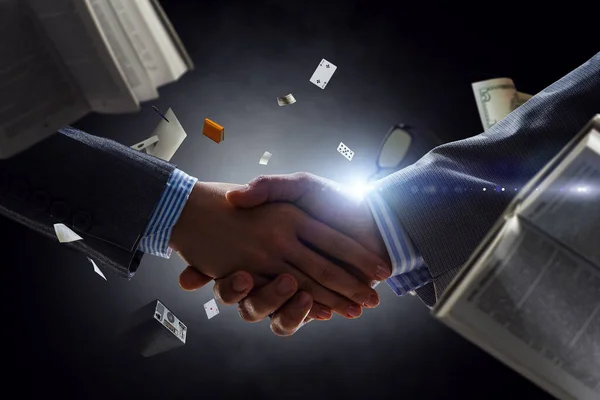 Partnership concept. Image of handshake — Stock Photo, Image