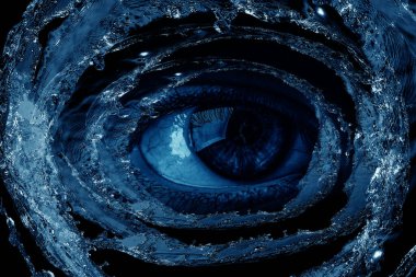 İnsan gözünün makro görüntüsü