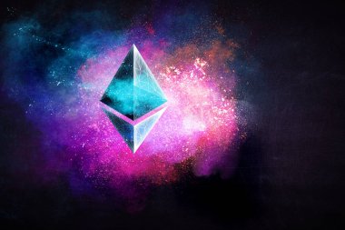 Piramit rengarenk arka plan. Karışık ortam