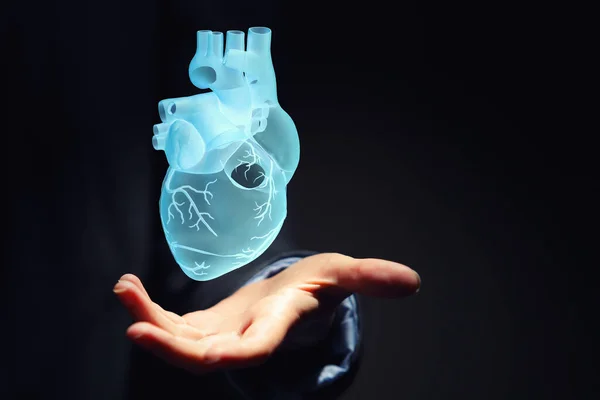 Concept de médecine innovante. Symbole cardiaque — Photo